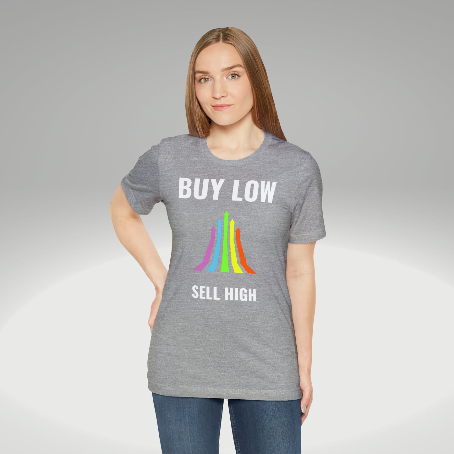 Buy low sell high t-paita