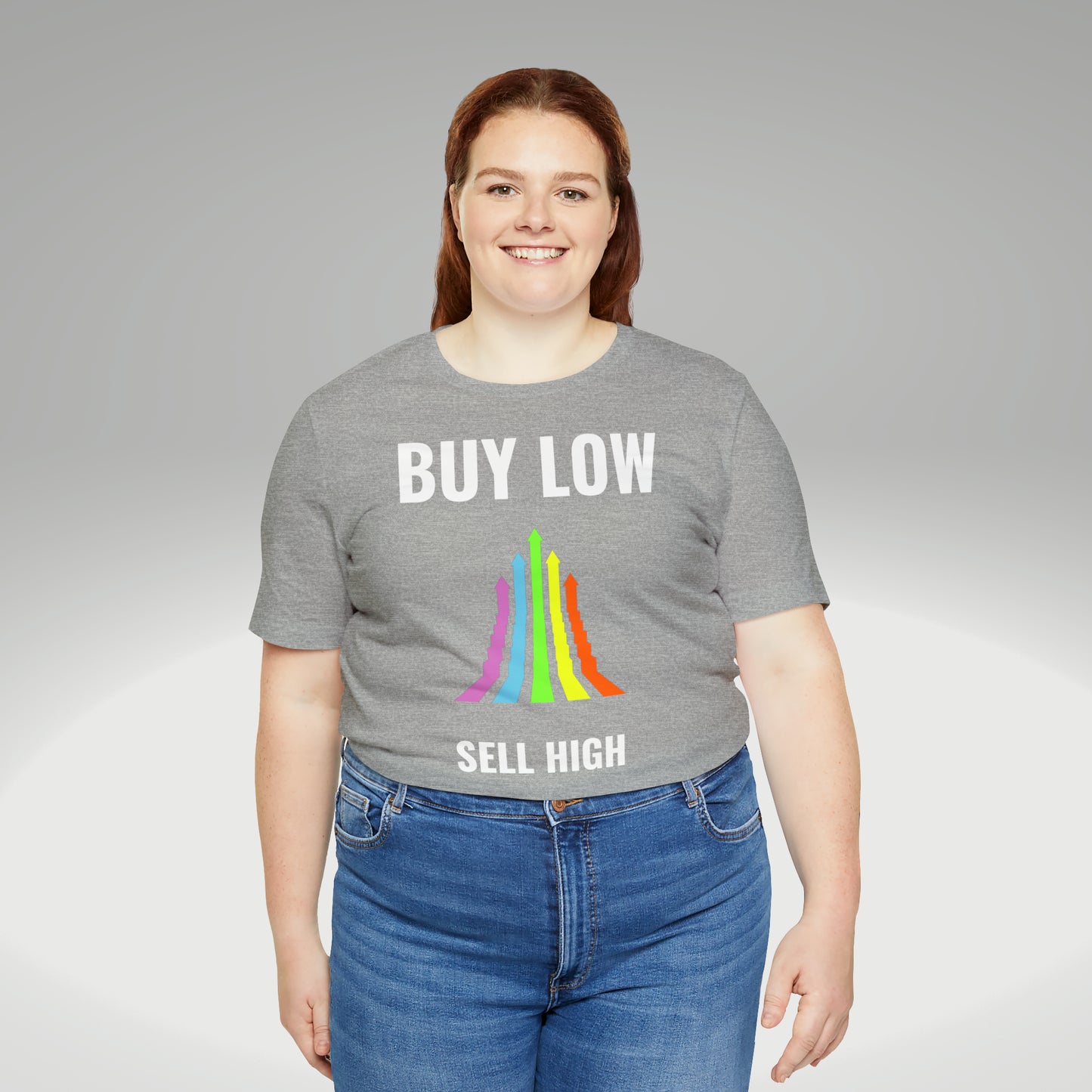 Buy low sell high t-paita