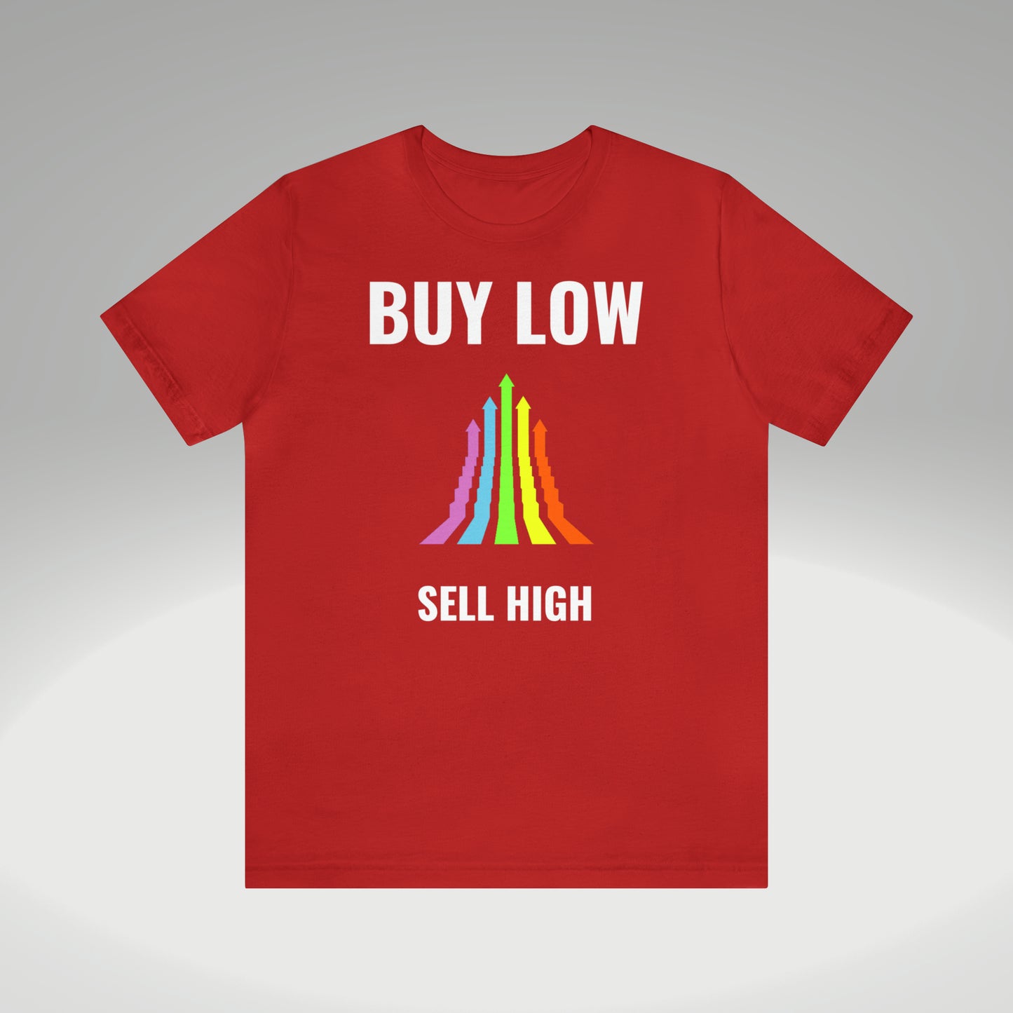 Buy low sell high t-paita