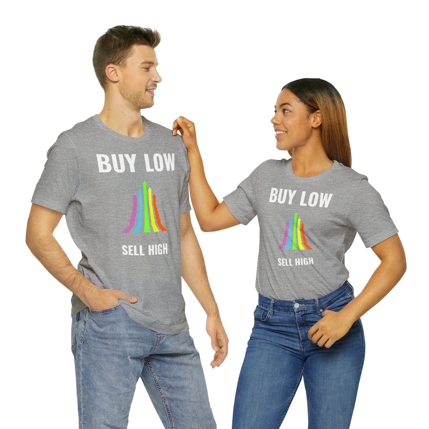 Buy low sell high t-paita