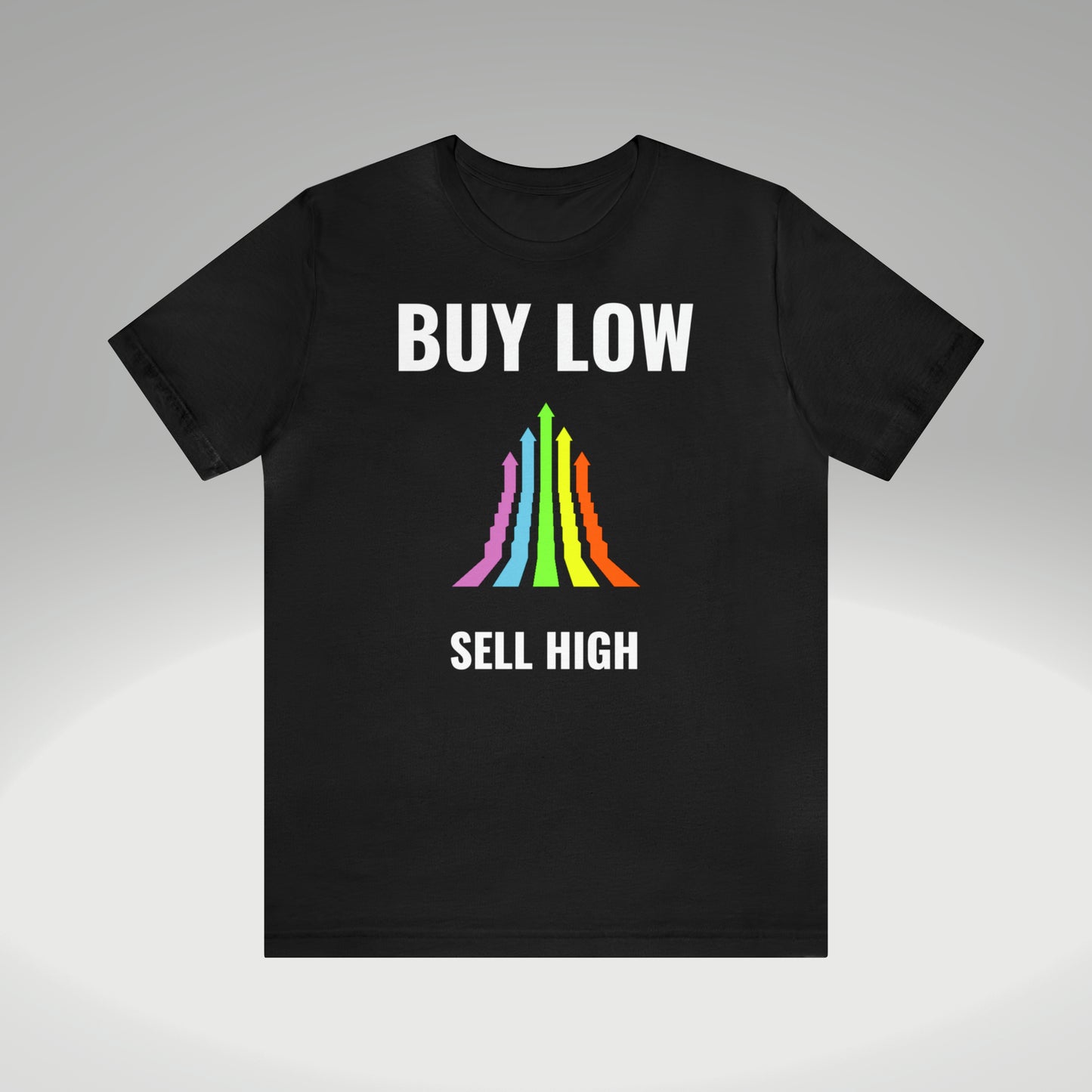 Buy low sell high t-paita