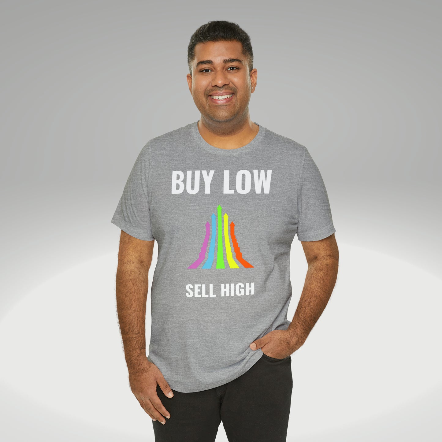 Buy low sell high t-paita