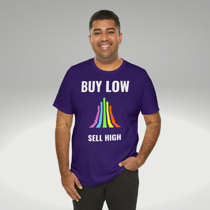 Buy low sell high t-paita