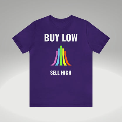 Buy low sell high t-paita